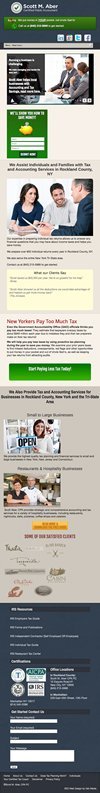 Mobile-friendly website on a phone